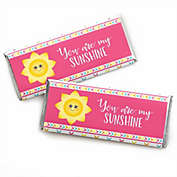 Big Dot of Happiness You are My Sunshine - Candy Bar Wrappers Baby Shower or Birthday Party Favors - Set of 24