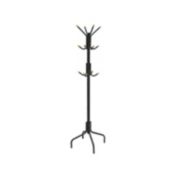 SONGMICS Coat Rack Freestanding, Coat Rack Stand with 12 Hooks and 4 Legs, Coat Tree for Jackets, Hats, Bags, Entryway Bedroom, For Small Spaces, Black