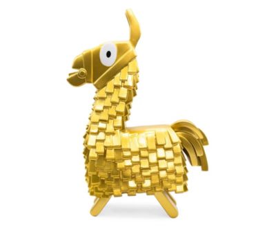 Fortnite Gold Loot Llama Figural Holiday Tree Topper   Xmas Party Decorations, Christmas Tree Decor, Festive Desktop Ornaments   Video Game Gifts and Collectibles