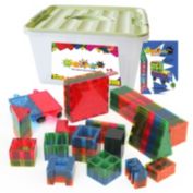 Mag Genius - Buildem' your way ! 199 Mathematically Shaped Tiles - STEM Authenticated Magnetic Building Playset - Starter kit