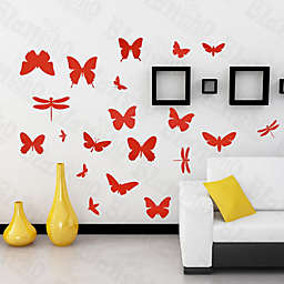 Blancho Bedding Fluttering Butterflies - Large Wall Decals Stickers Appliques Home Decor