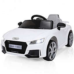 Costway 12V Audi TT RS Electric Remote Control MP3 Kids Riding Car-White