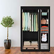 Kitcheniva Portable Closet Clothes Wardrobe Shoe Rack Shelf