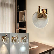 Infinity Merch  3 Color Crystal Wall Sconce Gold