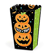 Big Dot of Happiness Jack-O&#39;-Lantern Halloween - Kids Halloween Party Favor Popcorn Treat Boxes - Set of 12