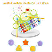 Slickblue 3-in-1 Electronic Piano Xylophone Game Drum Set