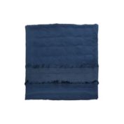 Contemporary Home Living 90" x 92" Navy Blue Contemporary Queen Size Duvet Cover