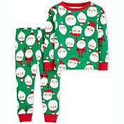 Carter&#39;s Baby Boy&#39;s 2 Pc Cotton Santa Pajamas Set Green Size 12MOS