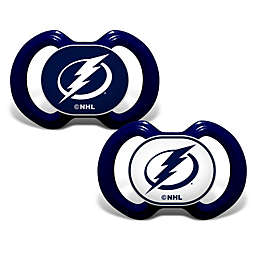 BabyFanatic Pacifier 2-Pack - NHL Tampa Bay Lightning - Officially Licensed League Gear