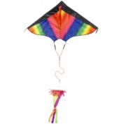 Rainbow Delta Nylon Kite 44 x 24 Inch New
