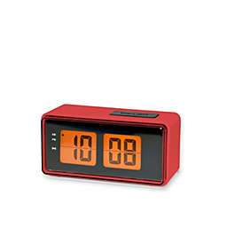 Kikkerland Digital Alarm Clock Red