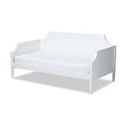 Baxton Studio  Mariana Classic and Traditional White Finished Wood Twin Size Daybed