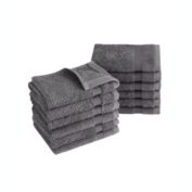 Classic Turkish Towels Genuine Cotton Soft Absorbent Villa Collection Washcloth 12 Piece Set