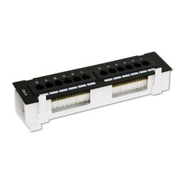 Cable Wholesale Wall Mount, 12 port Cat6 Patch Panel, 110 Type, 10 inch