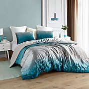 Byourbed Ombre Velvet Crush Coma Inducer Oversized Comforter - Twin XL - Ocean Depths Teal/Silver Gray
