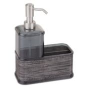 mDesign Kitchen Sink Countertop Liquid Hand Soap/Sponge Caddy