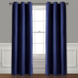 Absolute Blackout Window Curtain Panels Navy 76X84 Set Each 38X84