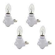 Creative Hobbies 4 Pcs of 4 Watts Decorative Plug In Night Light Bulb