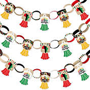 Big Dot of Happiness Happy Kwanzaa - 90 Chain Links and 30 Paper Tassels Decoration Kit - Party Paper Chains Garland - 21 feet