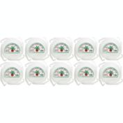 Curtis Wagner Clear Plastic Hanging Basket Drip Pan Saucer, Clip On, 10" (Pack of 10)