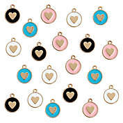 Wrapables Nature Charms for Jewelry Making Enamel Pendants, (Set of 20) Hearts