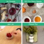 Stock Preferred Mini Mason Jars With Regular Mouth Airtight Lids in 16-Pcs 4 oz Small Silver
