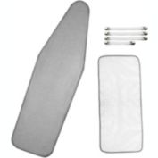 Infinity Merch Ironing Board Cover 15 x 54 Scorch and Stain Resistant Thick Padding 4 Silver
