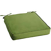 Outdoor Living and Style 22.50" Cilantro Green Square Sunbrella Indoor and Outdoor Single Deep Seating Cushion