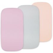 Bublo Baby Bassinet Sheet Set for Boy and Girl, 3 Pack, Universal Fitted for Oval, Hourglass & Rectangle Bassinet Mattress, Fitted Sheets Size 32 x 16 x 4 Inches