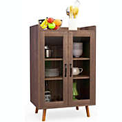 Inq Boutique mecor Kitchen Sideboard Buffet Cabinet, Mid-Century Dining Storage
