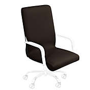 PiccoCasa Durable Stretch Waterproof Spandex Jacquard Office Chair Cover, Protective & Stretchable Computer Chair Cover Stretch Rotating Chair Slipcover, Coffee, 1 Piece