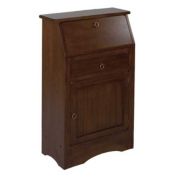 Winsome Regalia Secretary Desk Walnut Finish