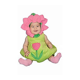 Dress Up America Dazzling Baby Flower Costume Set - Adorable Halloween Costume (12-24) Months Toddlers - Green/Pink