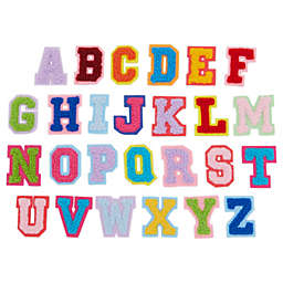 Bright Creations Iron On Alphabet Sequin Letter Patches A Z and Heart 27 Piece 
