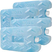 Kona Medium 2lb. Blue Ice Pack for Coolers - Extreme Long Lasting (-5C) Gel, Just Add Water Before First Use - Refreezable, Reusable (4 Pack)