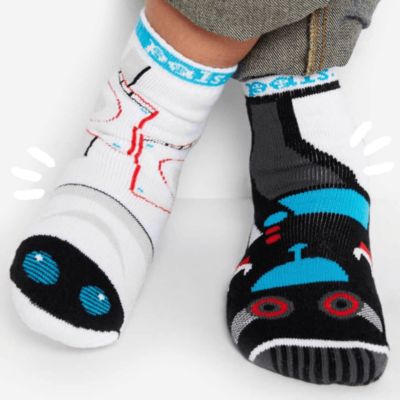 SPACE & EARTH ROBOT PALS SOCKS ~ KIDS SIZE