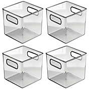 mDesign Plastic Home Office Storage Organizer, 16" Long, 4 Pack