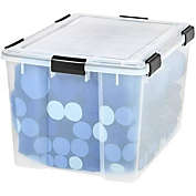 IRIS USA  74 Quart WeatherPro Clear Plastic Storage Box