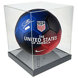 OnDisplay Deluxe UV-Protected Soccer Ball/Volleyball Display Case - Black Base - Luxe Handmade Acrylic Design