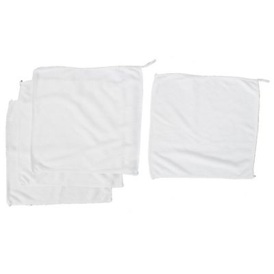 PiccoCasa Microfiber Drying Towel Face Cleaning Cloth 11.8"X11.8" White 4 Pcs