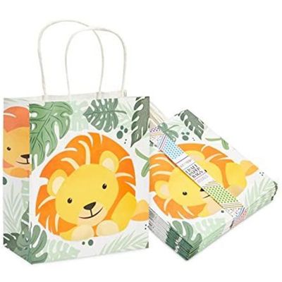 24 x Childrens Cardboard Lunch/Party Boxes Jungle Design