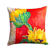 Caroline&#39;s Treasures Flower - Sunflower Fabric Decorative Pillow 14 x 14