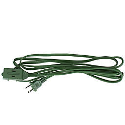 Northlight 9' Green Indoor Extension Power Cord with 3-Outlets and Safety Lock