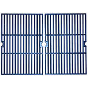 Contemporary Home Living 2pc Matte Cast Iron Cooking Grid for Master Chef Gas Grills 25.25"