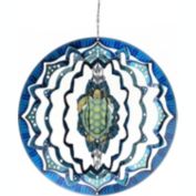 Dawhud Direct Mandala Turtle Kinetic 3D Metal Outdoor Garden Decor Wind