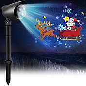Costway Christmas Projector Light LED Projection Lamp with Lawn Stake & 3 LED Lights