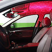 Kitcheniva USB Car Interior LED Light Roof Room Atmosphere Starry Sky Lamp Star Projector, Red
