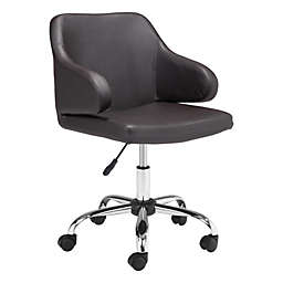 Zuo Modern. Designer Office Chair Brown.