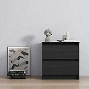 Inq Boutique Chest of drawers with black wood grain--YS