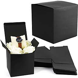Bright Creations Treat Gift Boxes, Black Party Favor Box Set (5.75 In, 30 Pack)